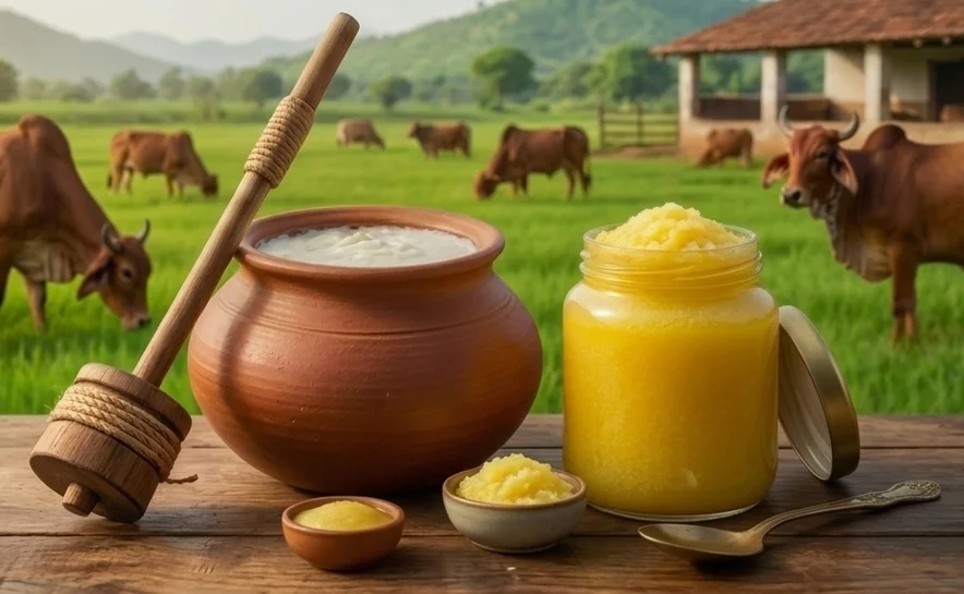 100% shuddh cow desi ghee