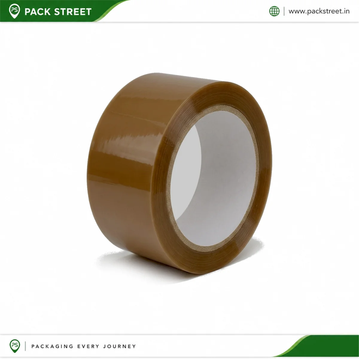 2 Inch Brown BOPP Packing Tape (40 Micron, 65m)
