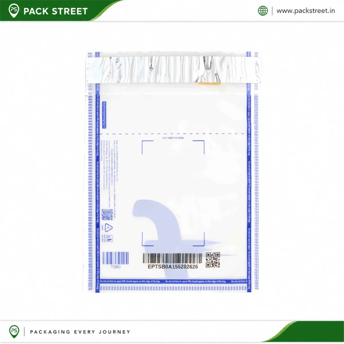 10x12 Flipkart Transparent Non-POD Courier Bag (TSB2)