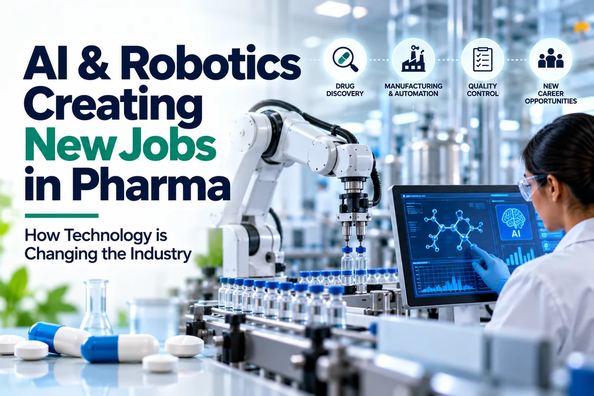 AI and Robotics Could Create New Jobs in Pharma: How Technology Is Changing the Industry