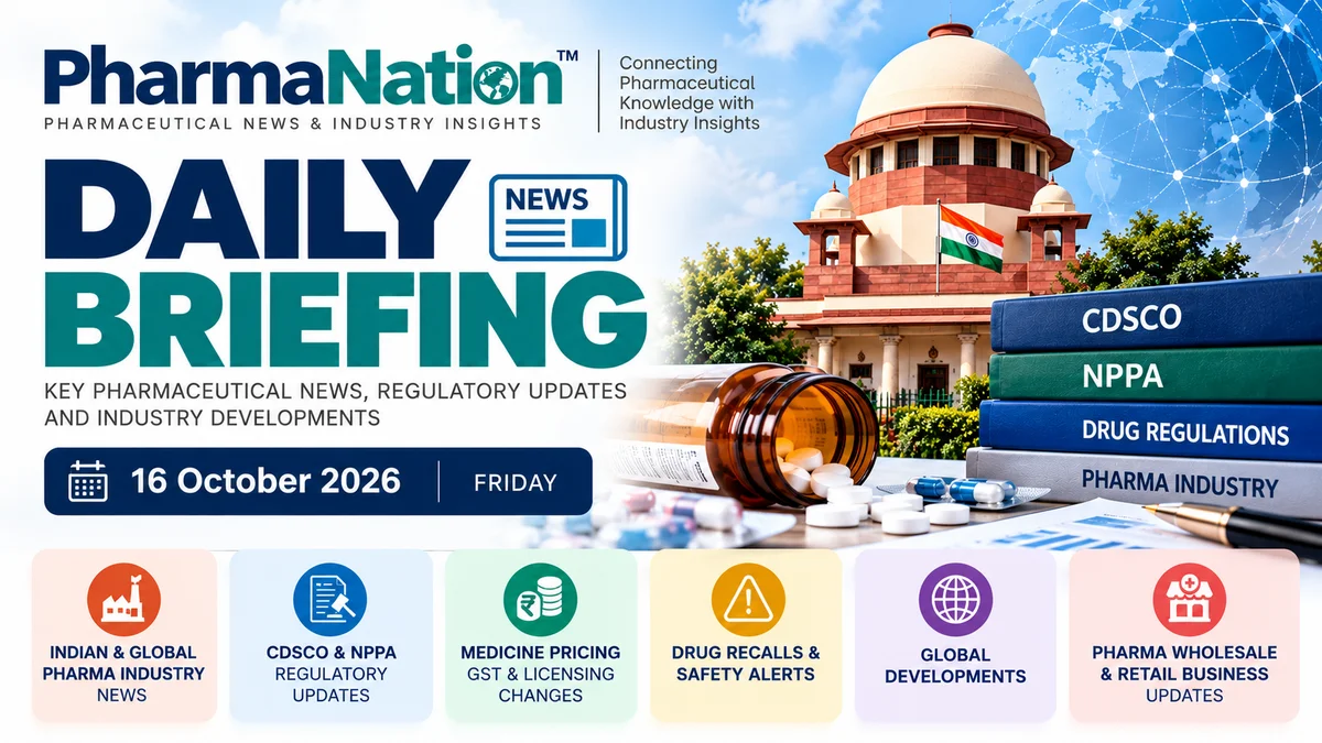 PharmaNation Daily News Briefing ( Friday, 16 October 2026 )