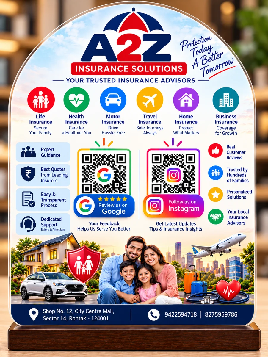 Customized Acrylic QR Code Standee with QR Codes & Wooden Base for Insurance Advisors 3