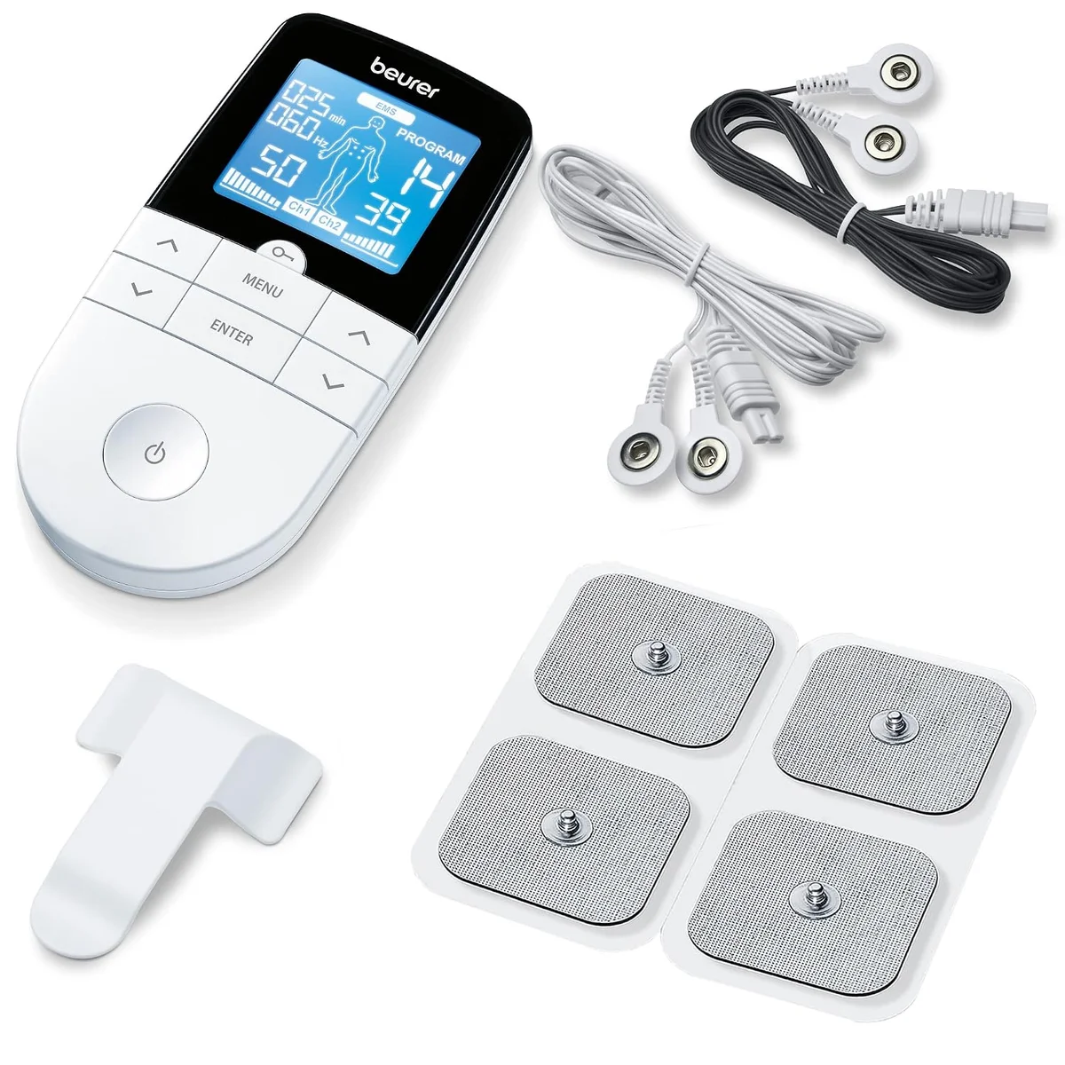 Beurer Pain Relief Products With Reliable German Technology (Digital TENS EMS EM49), White