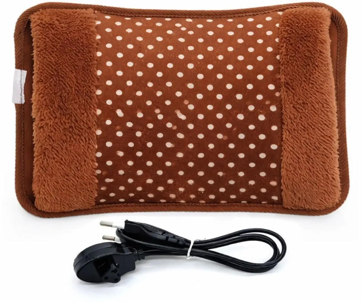 Electric Velvet Heating Gel Bag for Pain Relief | Rechargeable Hot Water Bag for Back, Neck, Knee Pain & Menstrual Cramps
