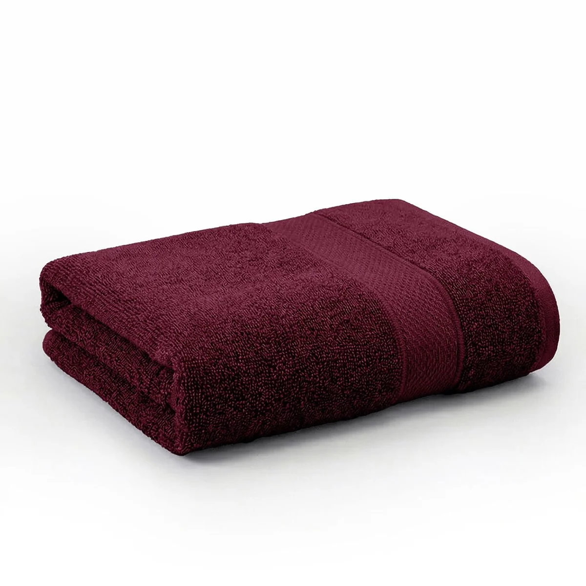 Trident 100% Cotton Towels for Bath | Towels for Bath Large Size | Trident Bath Towel - Soft & Absorbent | 450 GSM | 1 Piece Bath Towel for Men/Women | Urban Comfort | 70 cms x 140 cms - Wine Red