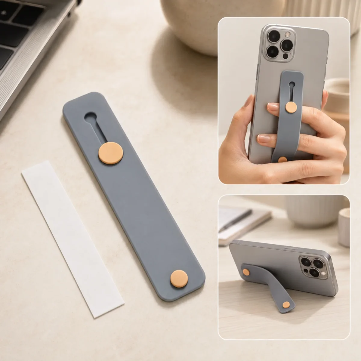 Phone Finger Holder – Secure Silicone Grip & Kickstand | Gambit