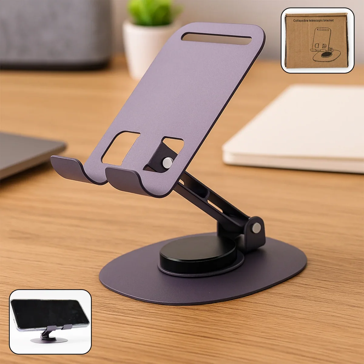 Foldable Mobile Stand – 360° Rotatable & Adjustable |