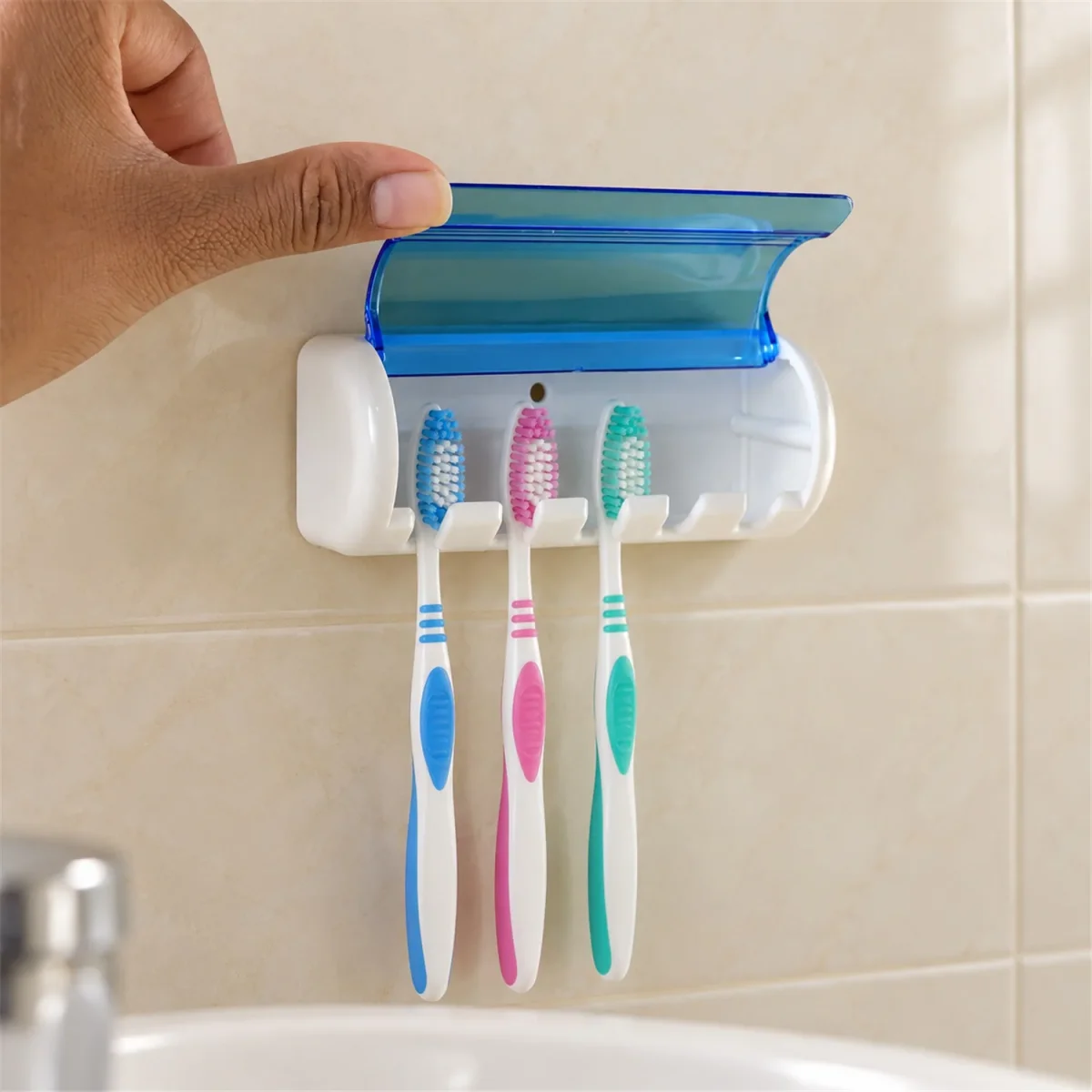 Wall Mounted Toothbrush Holder – Hygienic & Space-Saving Design