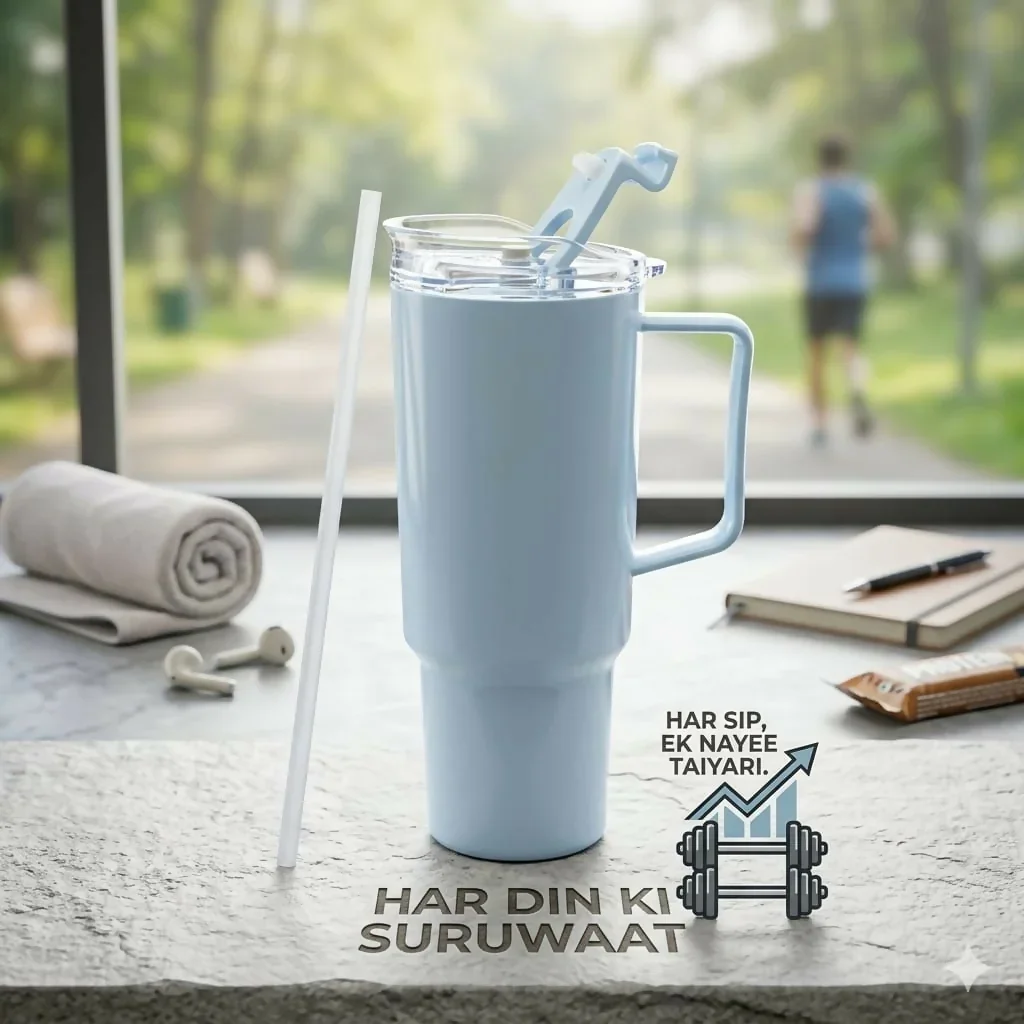 Travel Tumbler – Large 1800ml Capacity with Leak-Proof Lid for Hydration