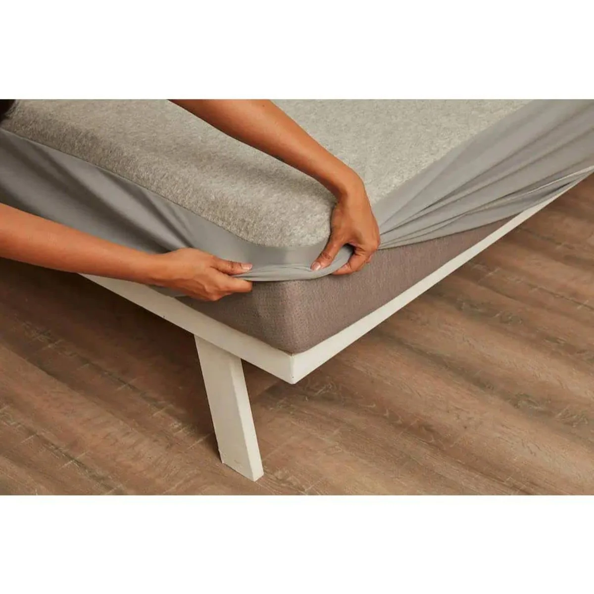 Wakefit 100% Waterproof Premium Terry Cotton Mattress Protector, King - 78x72 inch | Breathable and Hypoallergenic Ultra Soft Fitted Bed Protector, Grey | Fits Mattress Upto 10 inches