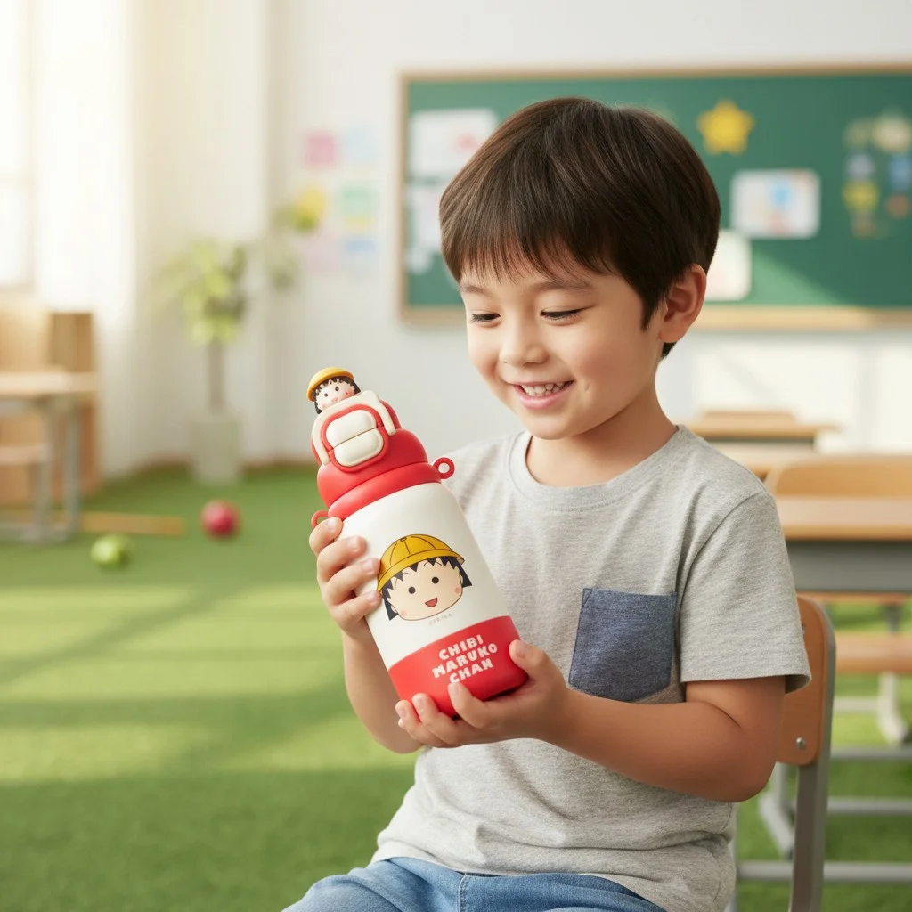 kid holding best water bottle