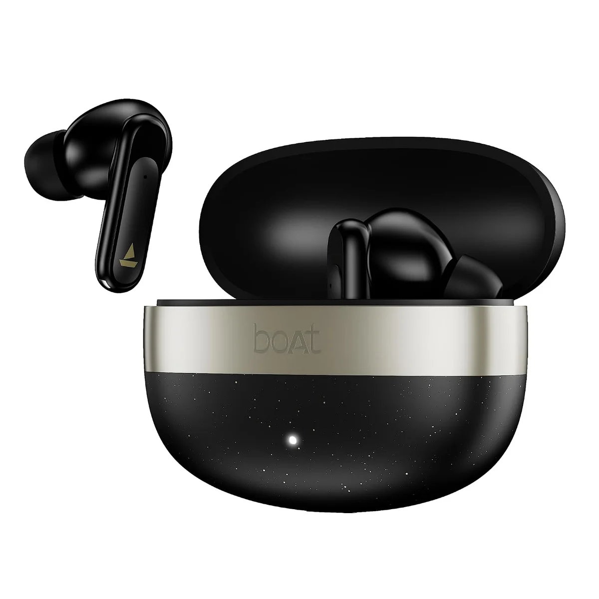 boAt 2026 Launch Airdopes Plus 224, Powerful Spatial Audio, 60H Playback, Quad Mics AI-ENx™, 13 mm Drivers, App Support, Multi Connect, Google Fast Pair, Bluetooth v6.0 TWS Earbuds (Matte Black)