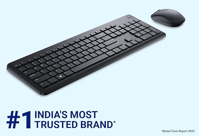 Dell Wireless USB Keyboard and Mouse Combo - Anti-Fade & Spill-Resistant Keys