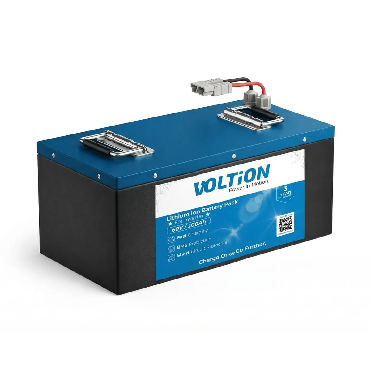 VOLTion 60V 100Ah LiFePO4 Lithium Battery for E-Rickshaw and EVs. 2