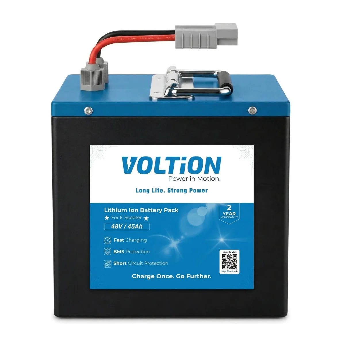 VOLTion 48V 45Ah LiFePO4 Lithium Battery for Electric Scooter and EVs.