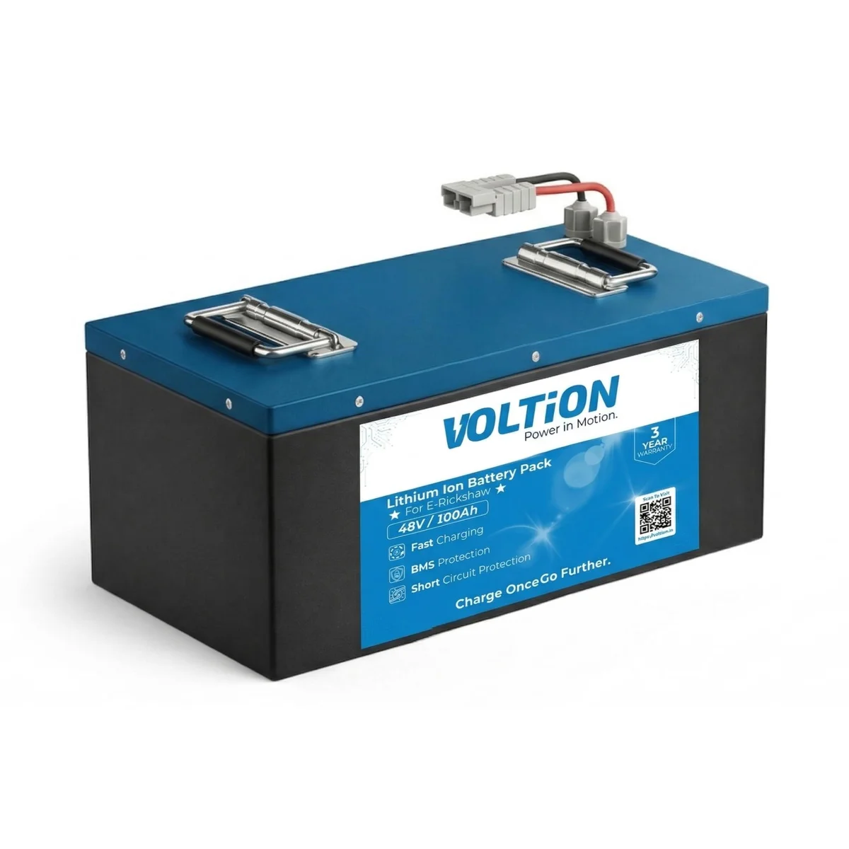 VOLTion 48V 100Ah LiFePO4 Lithium Battery for E-Rickshaw and EVs. 2