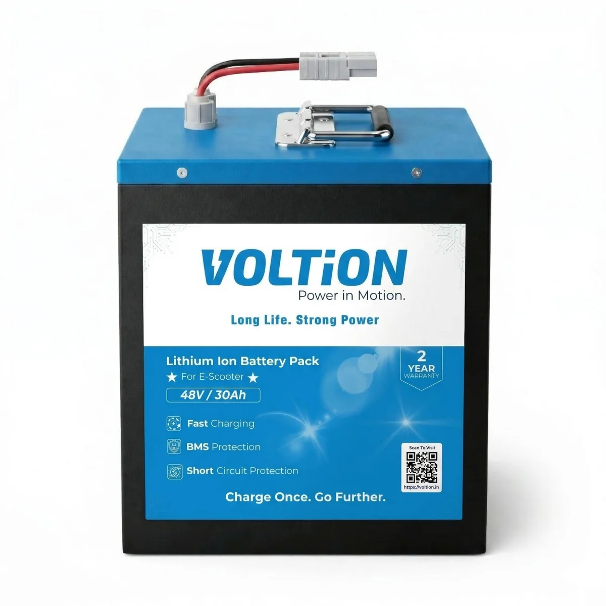 VOLTion 48V 30Ah LiFePO4 Lithium Battery for Electric Scooter and EVs.