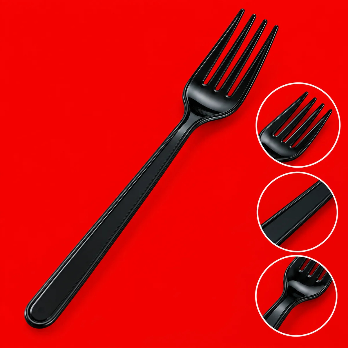 Black Spoon X 50 pcs