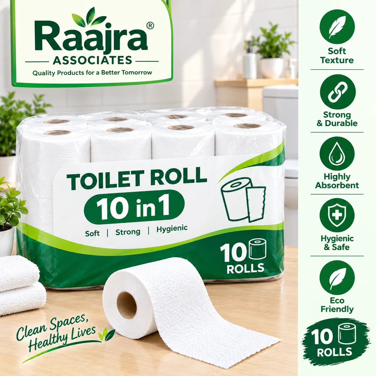 Toilet Roll 10 in one