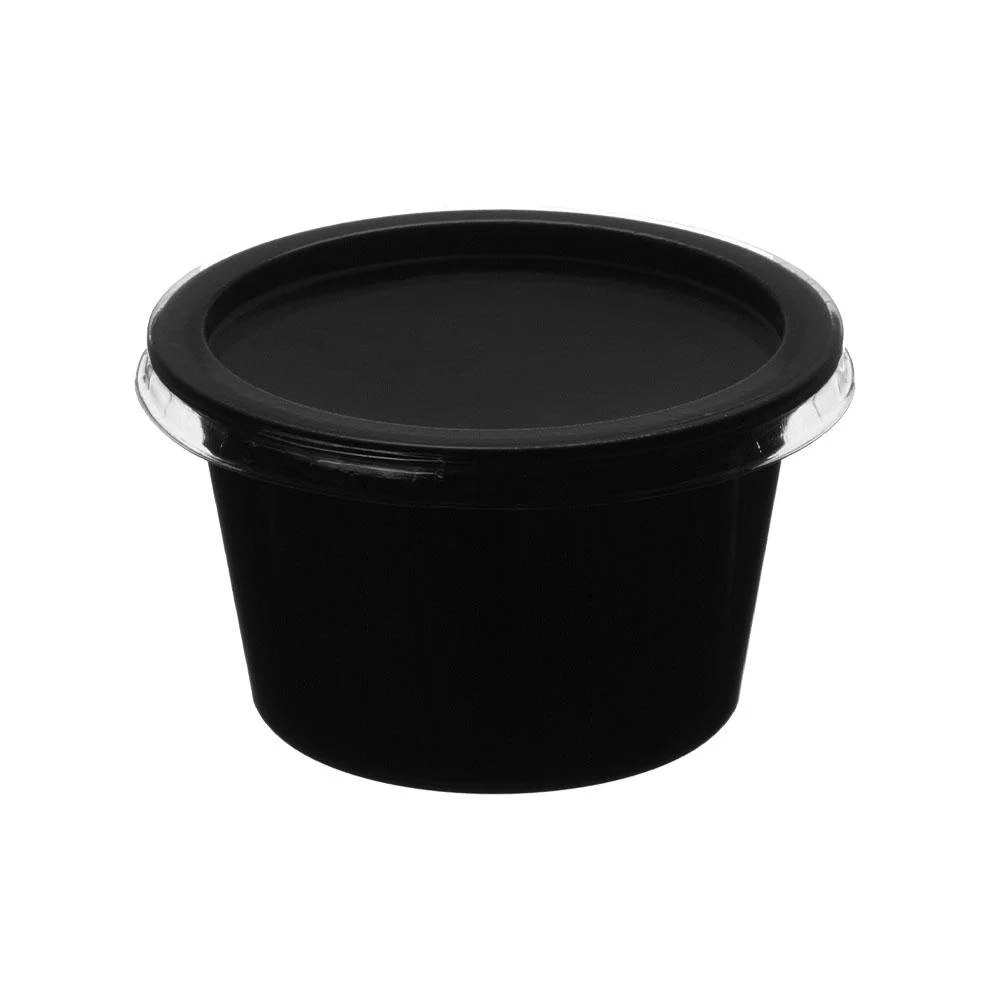 100 ml Round Container 100 ml black X 80 pcs pack