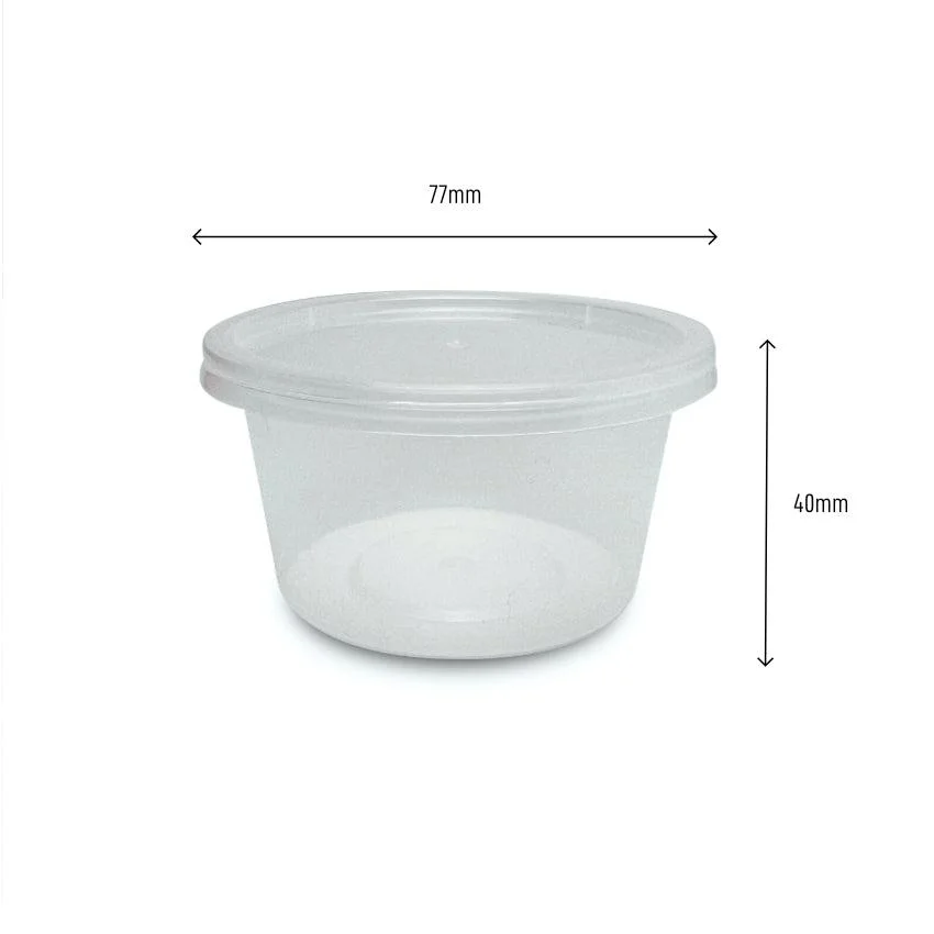 100 ml Round Container 100 ml Natural / Milky 80 pcs pack