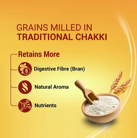 Patanjali Whole Wheat Chakki Atta (with Bran) 5 kg 3
