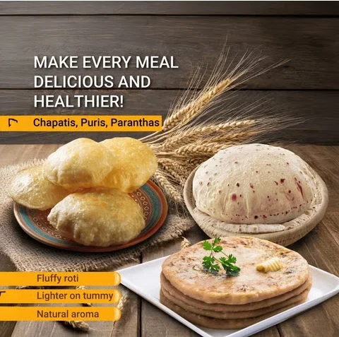 Patanjali Whole Wheat Chakki Atta (with Bran) 5 kg 6