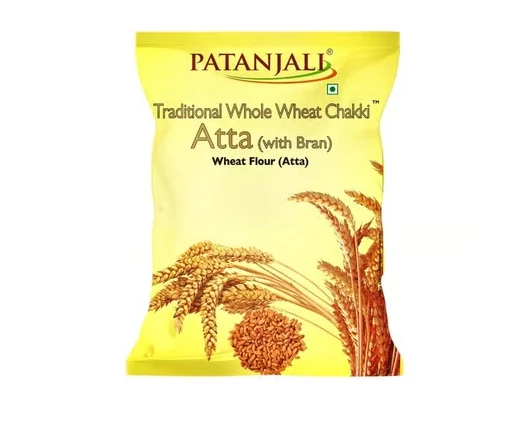 Patanjali Whole Wheat Chakki Atta (with Bran) 5 kg 2