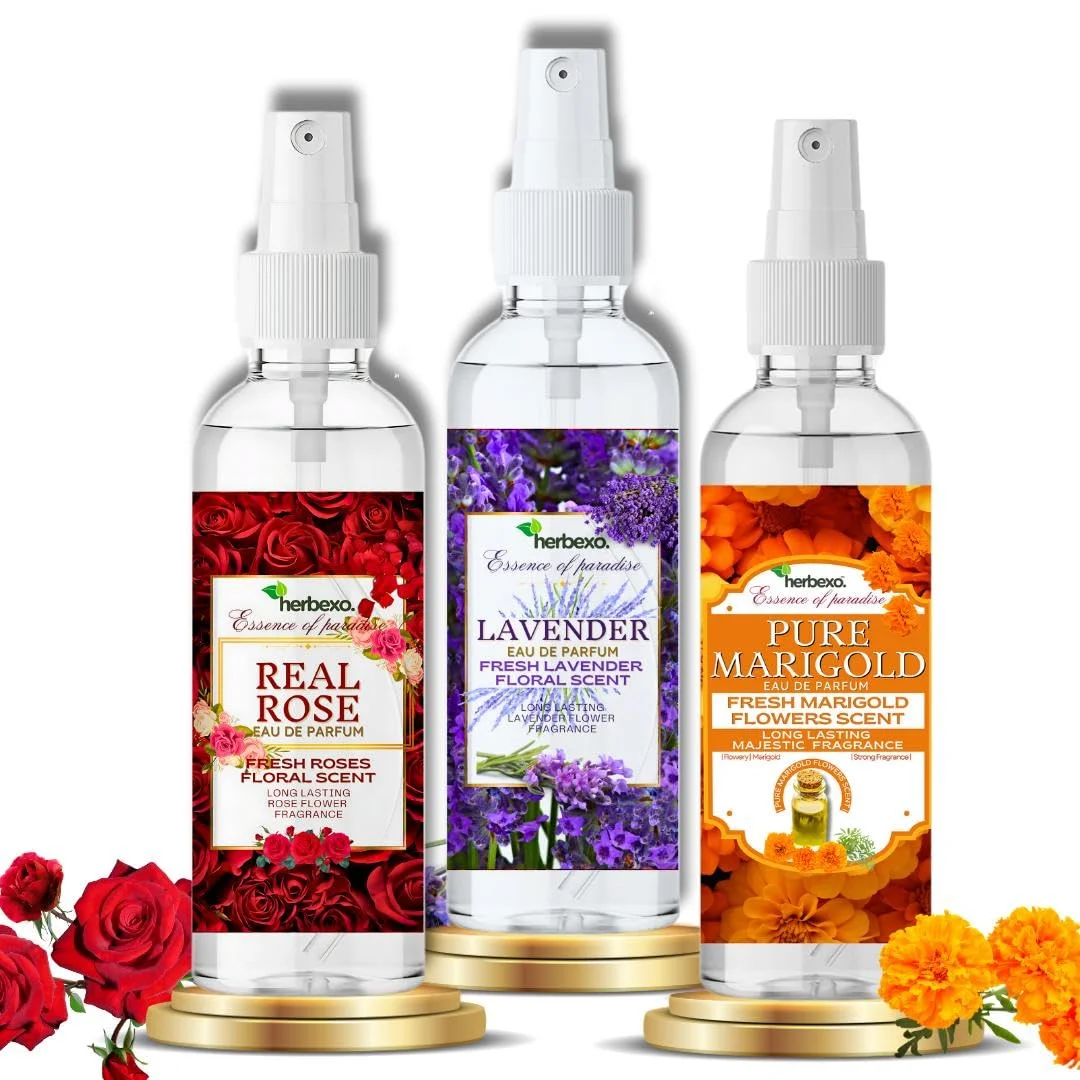 HERBALS Premium Eau de Parfum | Long-Lasting Fragrance for Women | Exquisite Scents - Red, Purple, Orange Available
