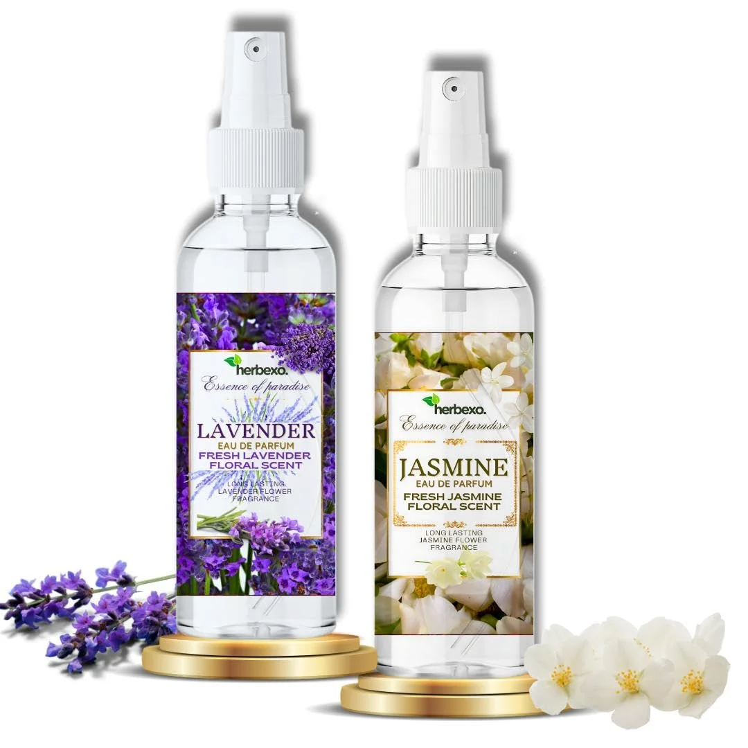 herbexo jasmine perfume and lavender perfume combo gift pack