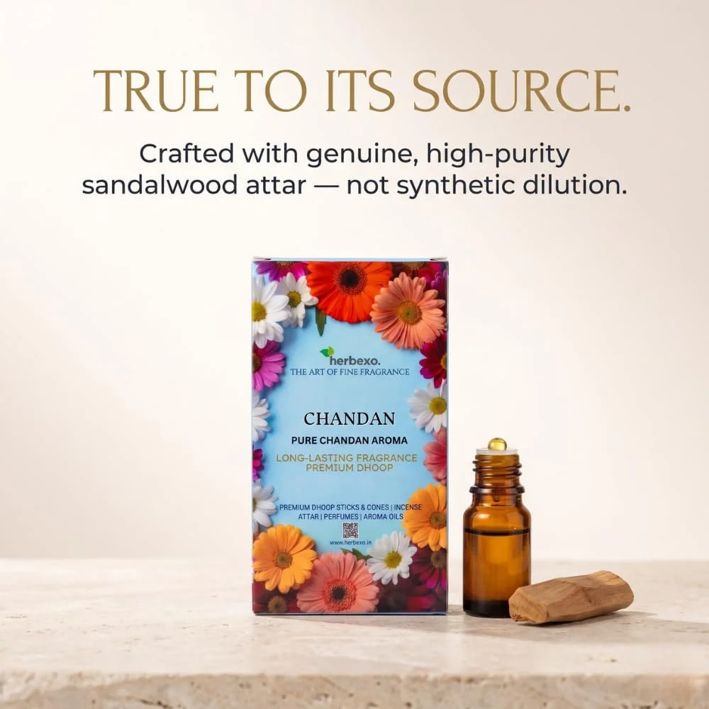 herbexo sandalwood dhoop cones