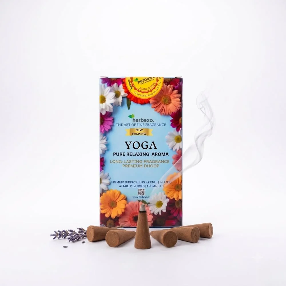 herbexo yoga herbal aroma dhoop cones