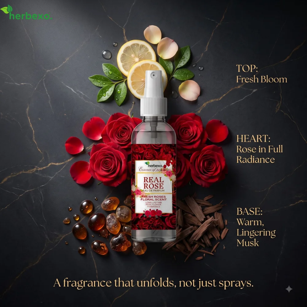 herbexo real rose perfume