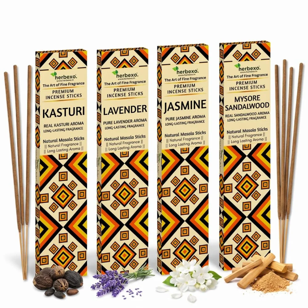 Kasturi & Floral Agarbatti 4-in-1 Combo