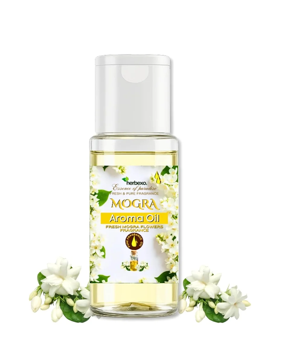 Mogra Aroma Oil for Home Fragrance and Diffusers, Humidifier & Aroma Burner 20ml (Mogra)