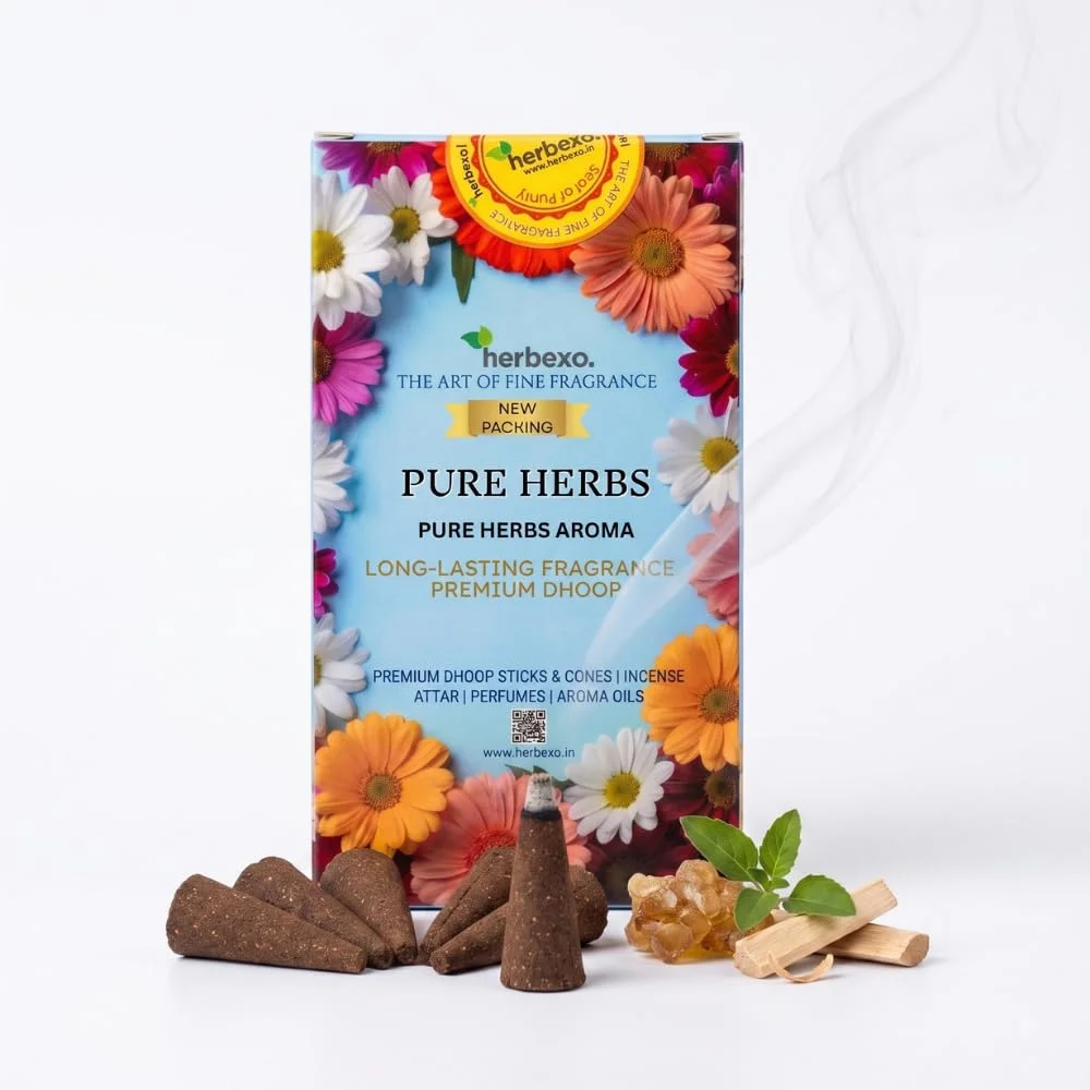 herbexo pure herbs aroma dhoop cones