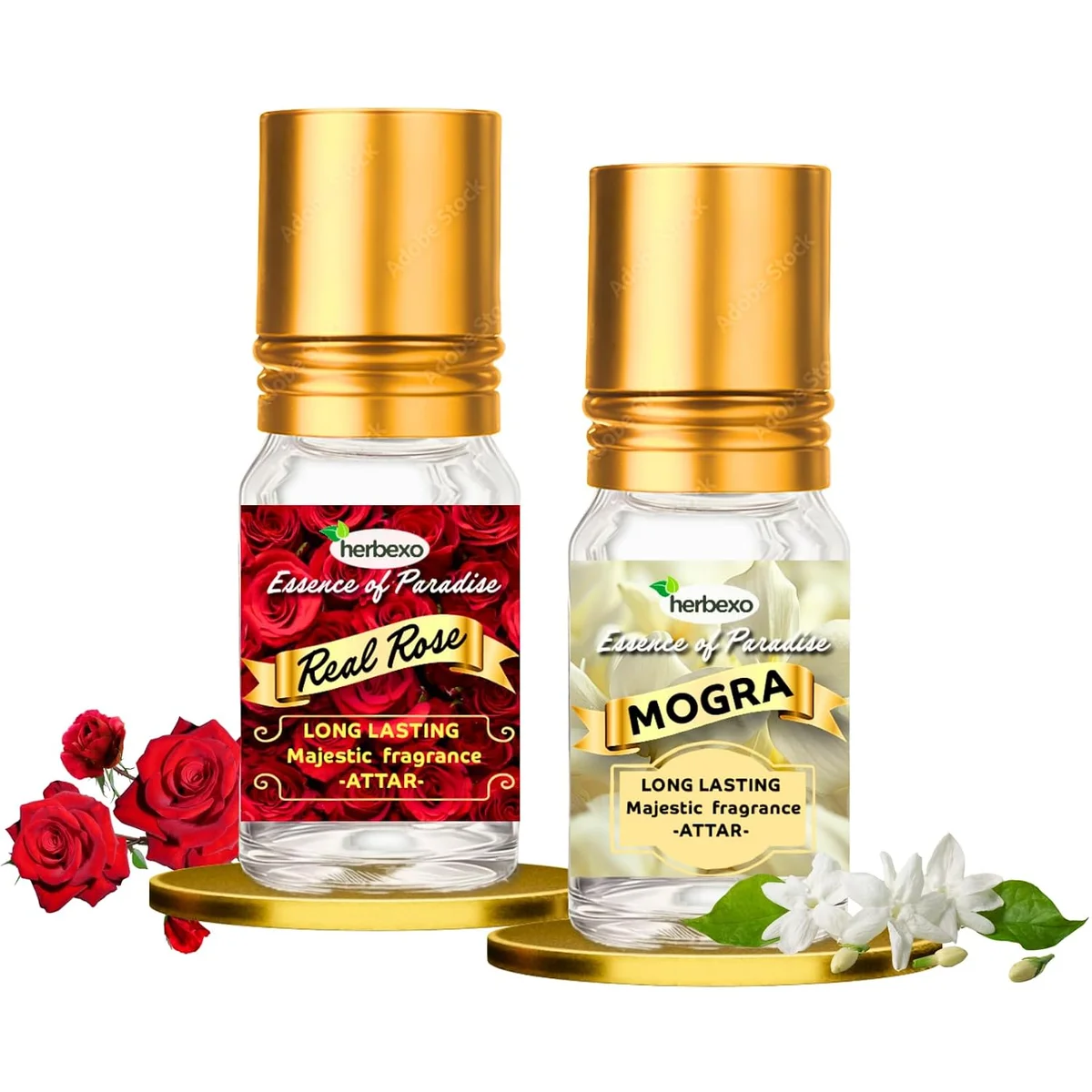 mogra attar with rose attar gift pack