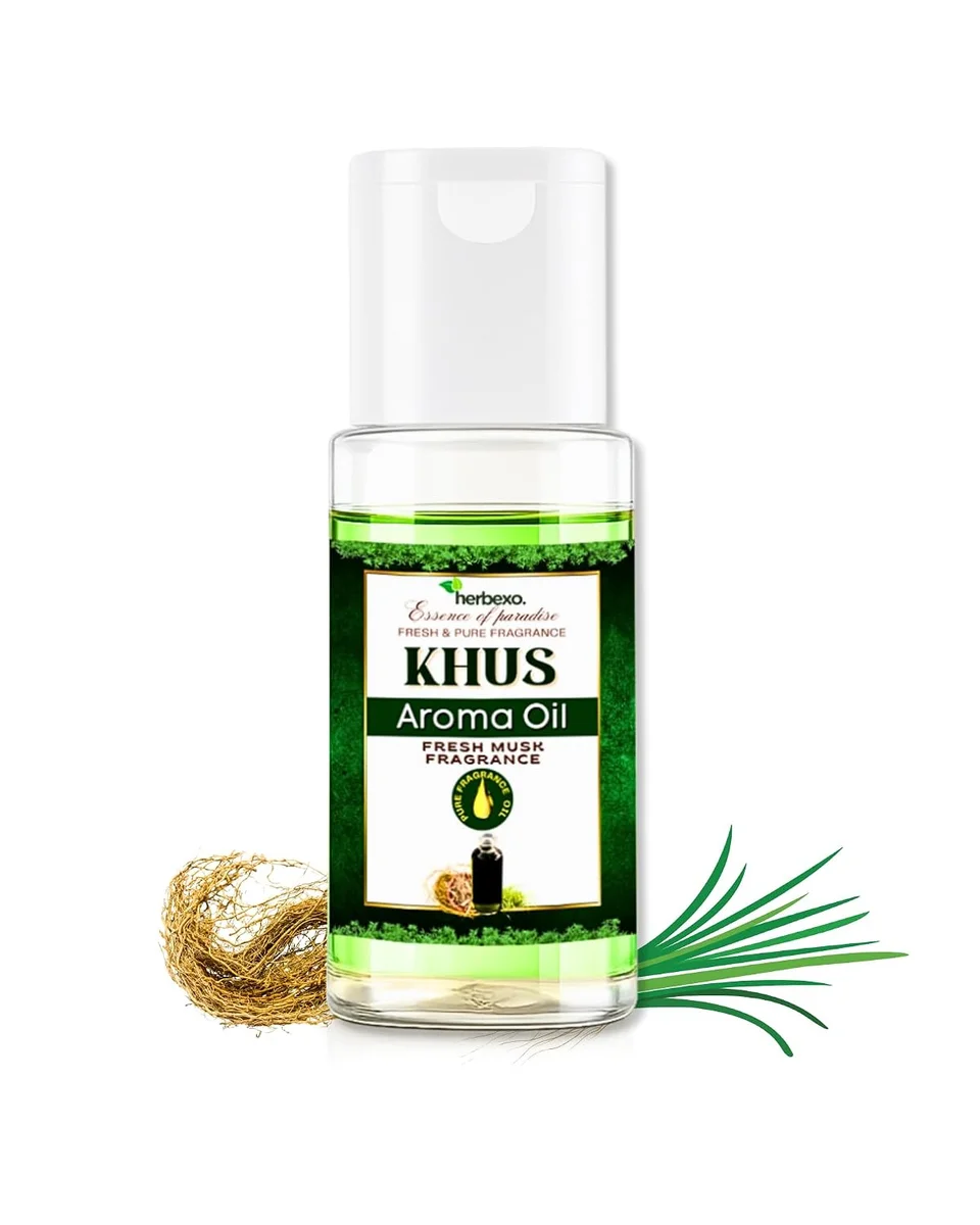 Vetiver Khus Aroma Oil for Home Fragrance and Diffusers, Humidifier & Aroma Burner 20ml (Vetiver (Khus))