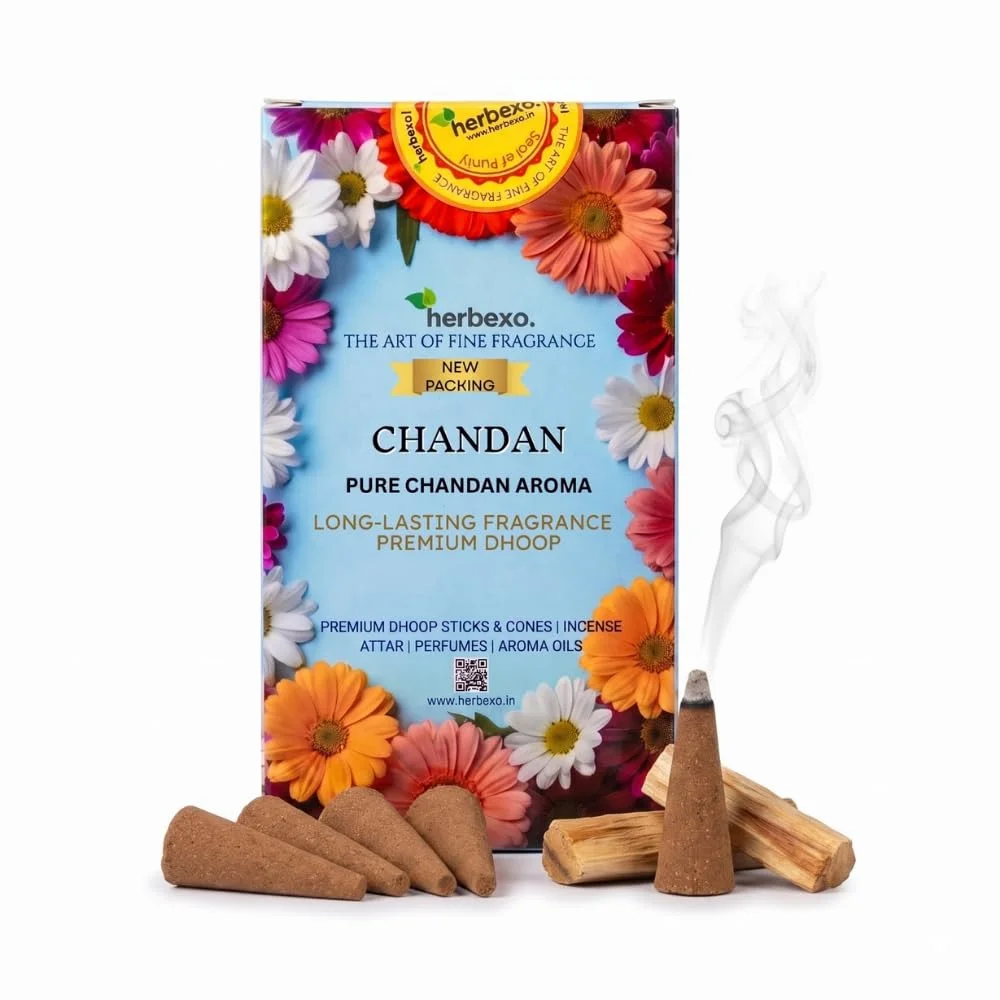herbexo chandan dhoop cones