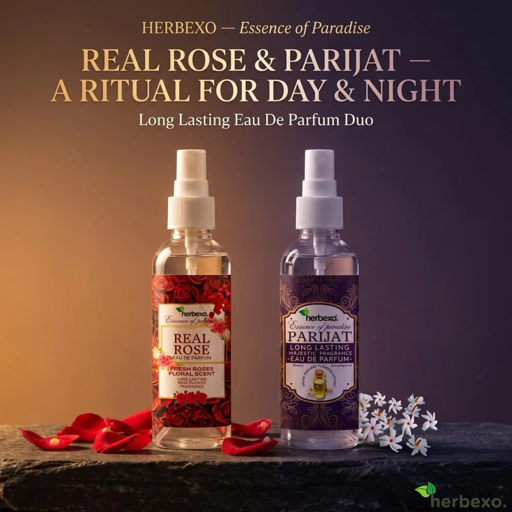 parijat perfume and real rose perfume gift pack