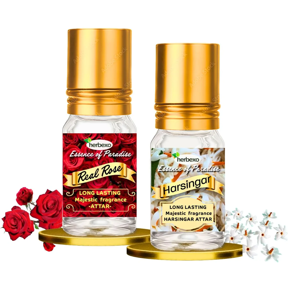 harsingar attar and rose attar combo gift pack