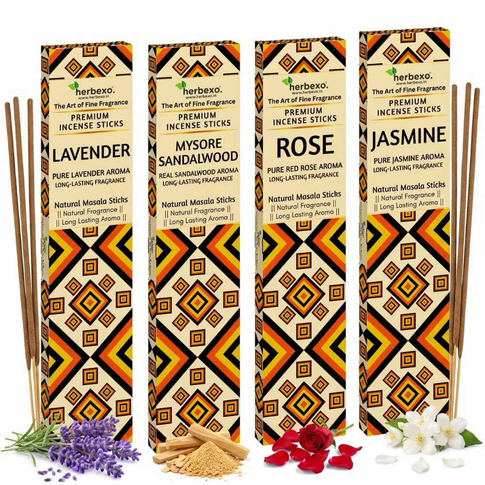 Floral & Sandalwood Agarbatti 4-in-1 Pack
