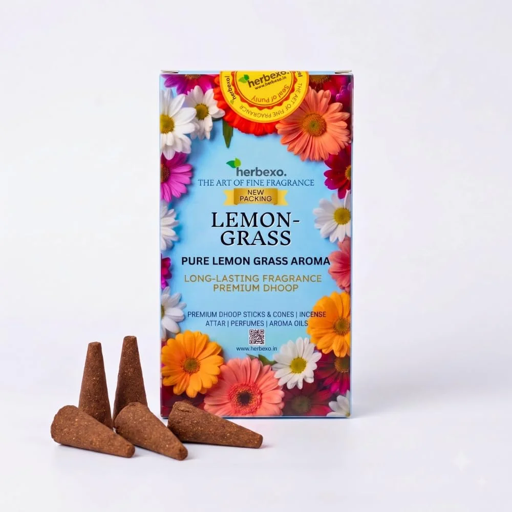 herbexo lemongrass herbal dhoop cones