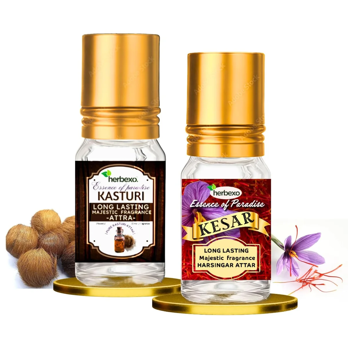 kasturi attar and kesar attar gift pack
