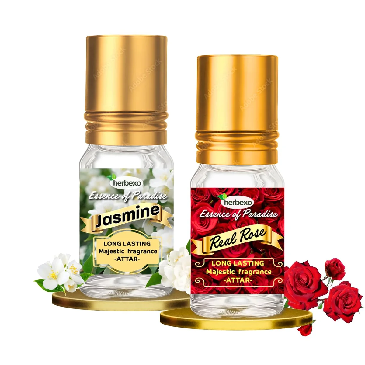 jasmine attar and rose attar gift pack