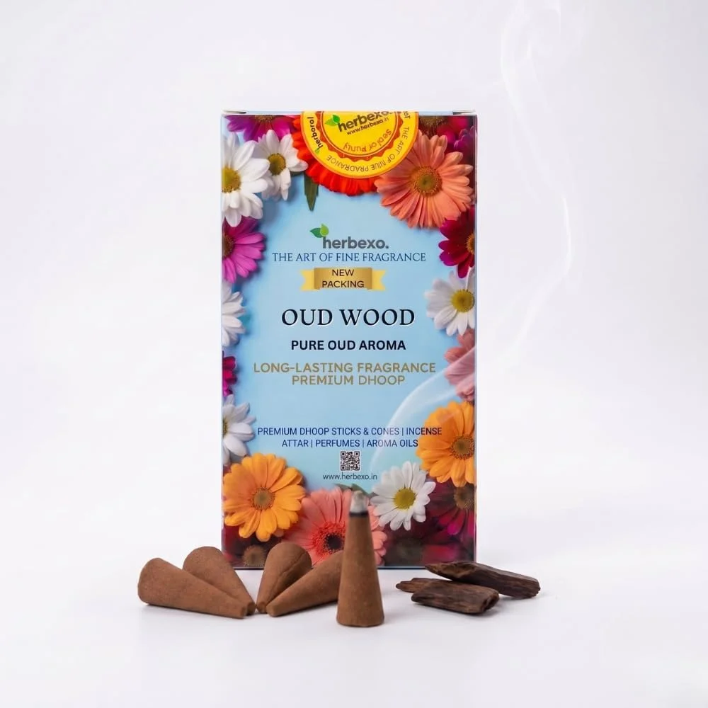 herbexo oud aroma dhoop cones bakhoor oudh incense cones