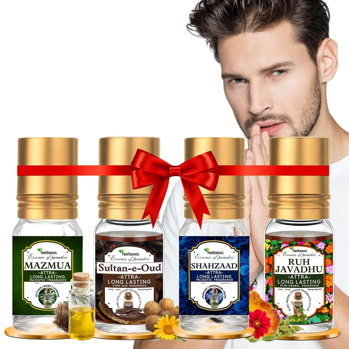 Best 4 Fragrances for Men Attar 4-in-1 Pack