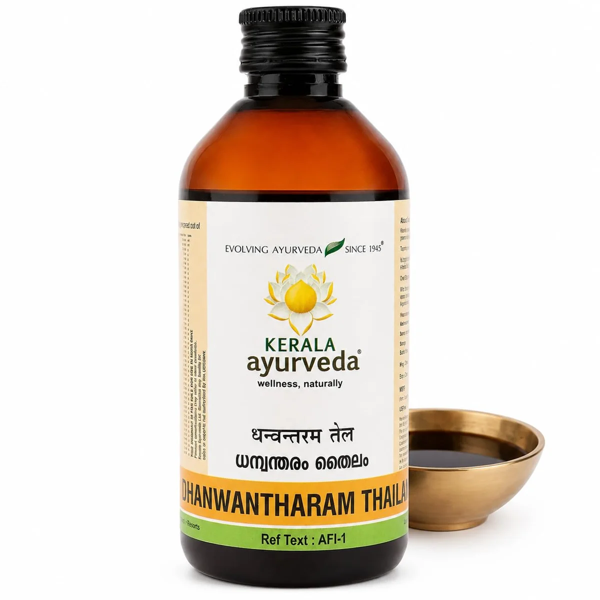 KERALA ayurveda Dhanawantaram Thailam Full Body Massage Oil, 200 ml