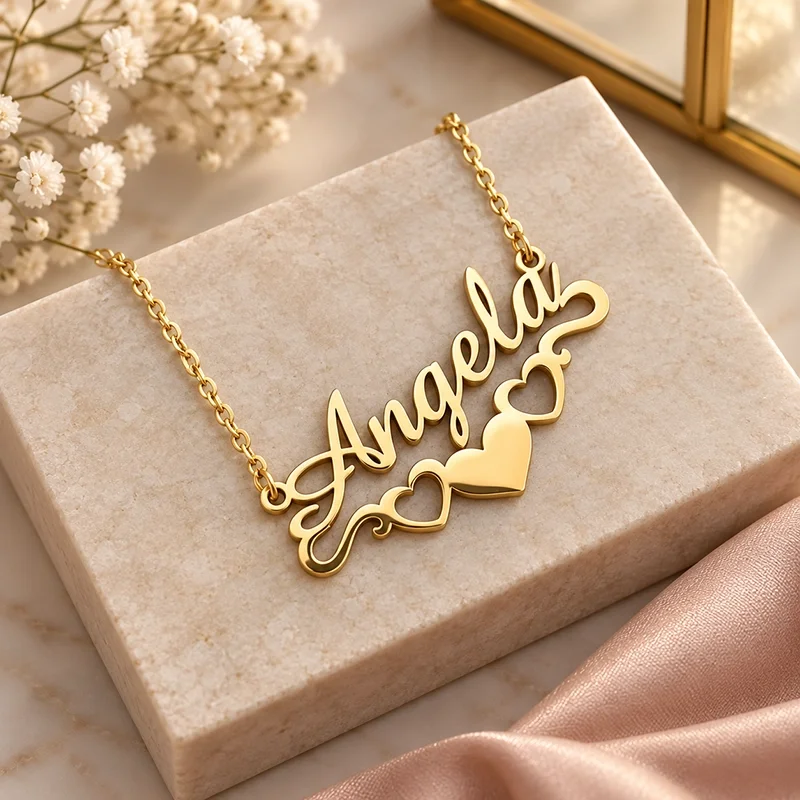 Bottom Heart Personalized Name Necklace – IGIFTZI
