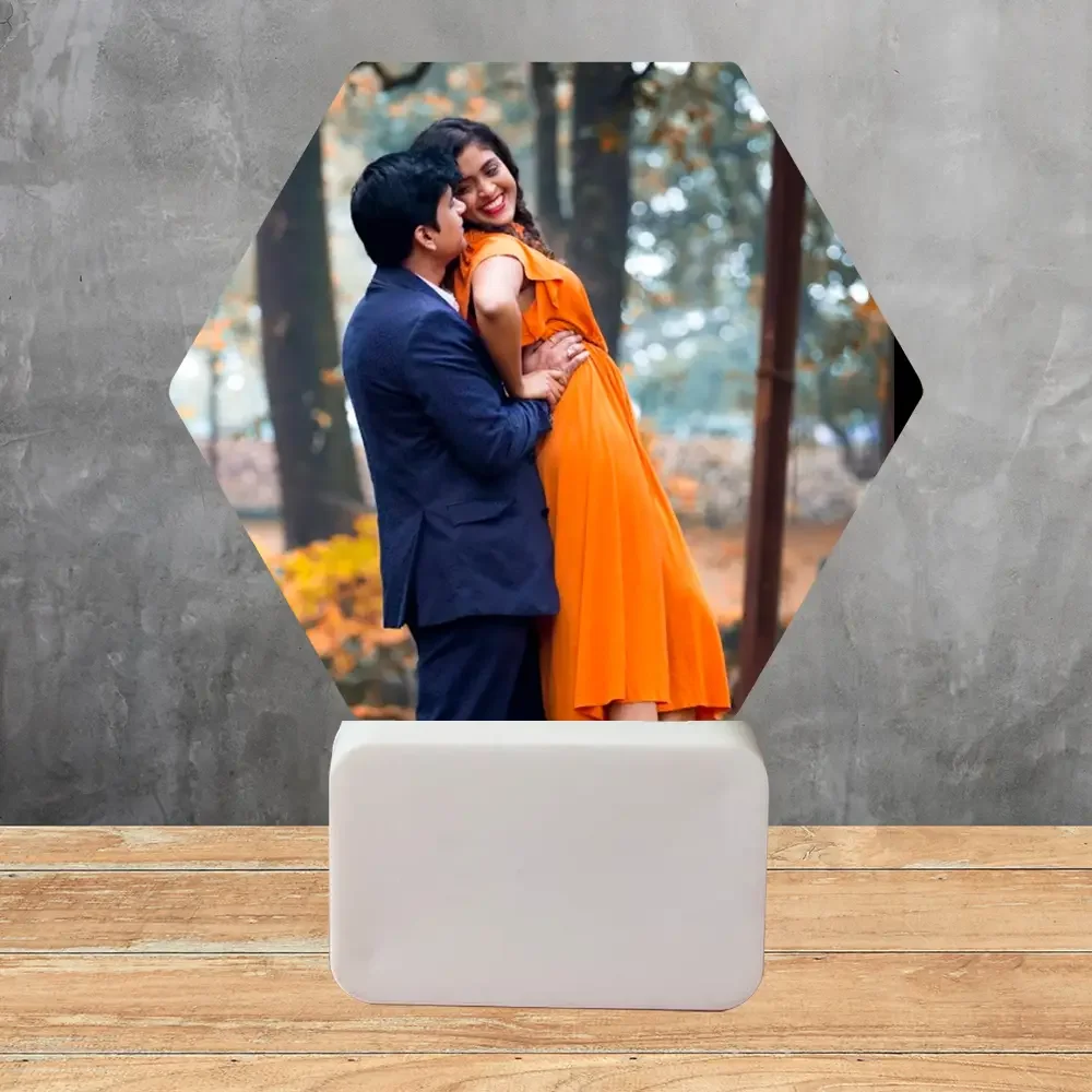 Acrylic Night Lamp (Hex Shape)